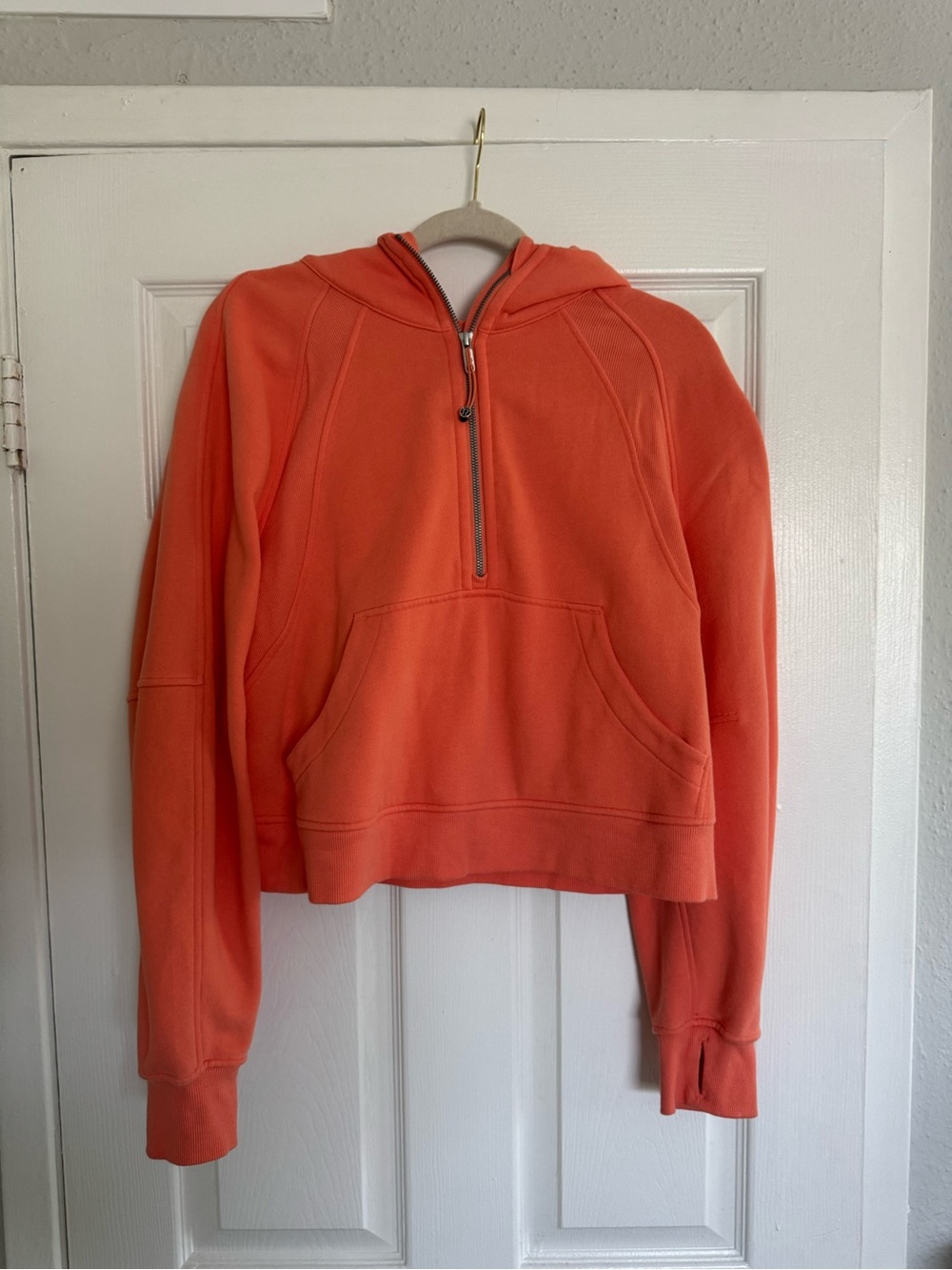 Lululemon Scuba Oversized Half-Zip Hoodie Coral Kiss Color